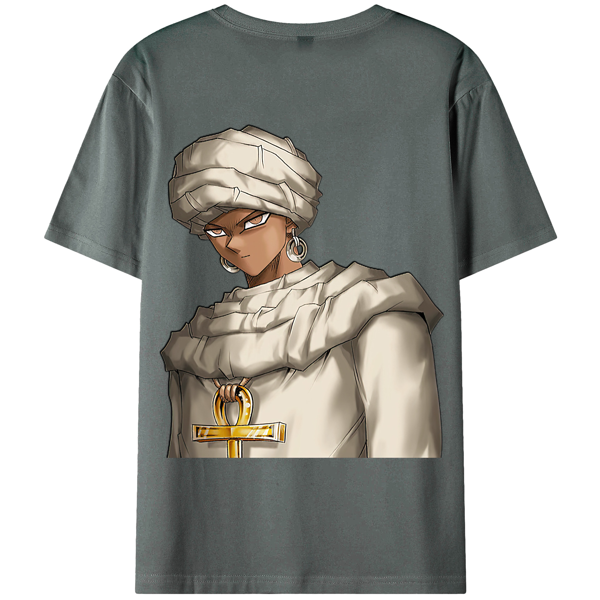 （画像用） 遊☆戯☆王 Yu-Gi-Oh! 綿100％ メンズ半袖Tシャツ（バックプリント） 通気性